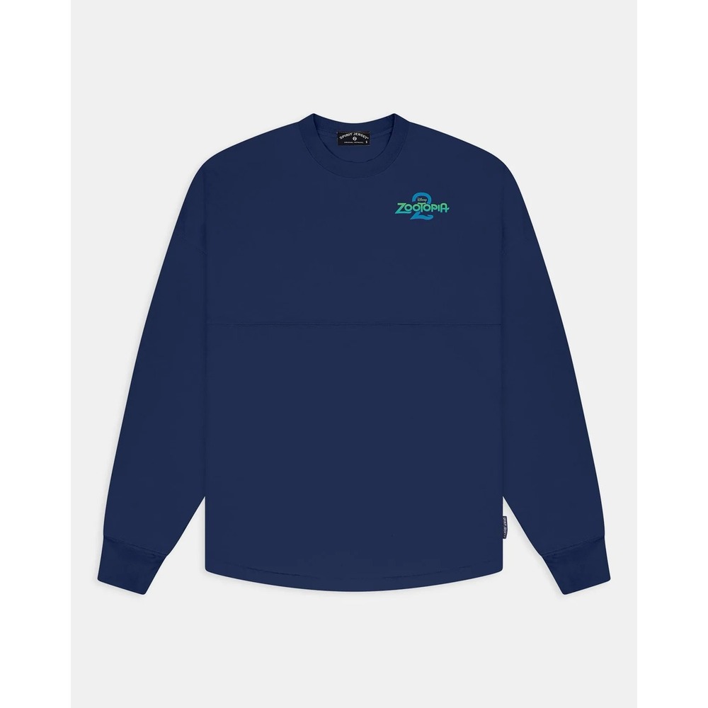 NWT Disney Spirit Jersey Zootopia 2 Unisex Medium Oversized Navy Blue Graphic - Picture 9 of 12